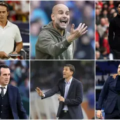 Seis entrenadores españoles en la Premier League: Lopetegui, Guardiola, Arteta, Emery, De Zerbi y un jugador.