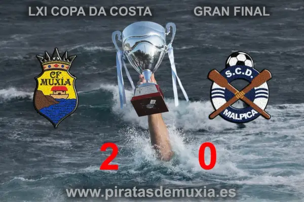 El CF Muxía gana la LXI Copa da Costa 2-0 al SCD Malpica en una emocionante final.